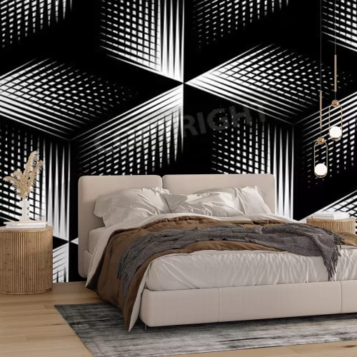 Fototapete Grafisches Muster 3D