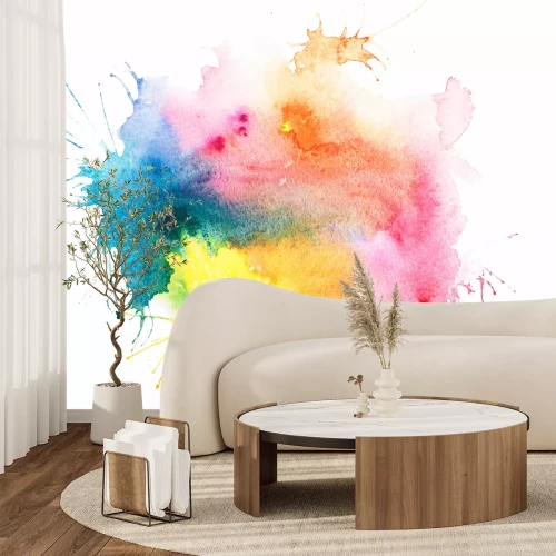 Fototapete Bunte Aquarellflecken