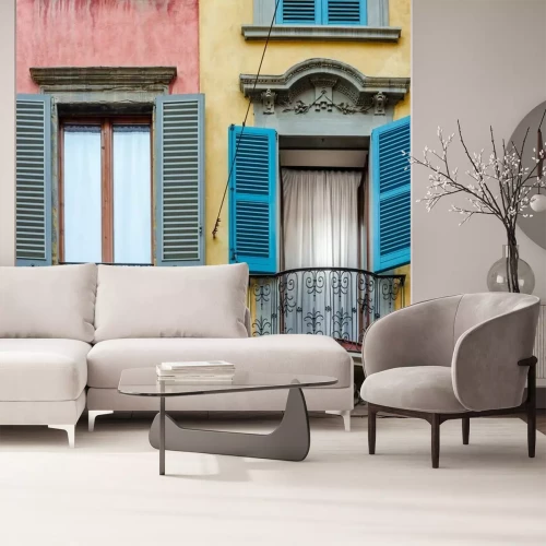 Fototapete Bunte fenster in italien