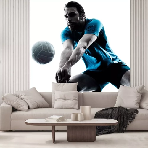 Sticker Mann volleyball silhouette