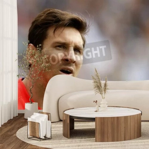 Fototapete Leo Messi beim Spiel in Barcelona