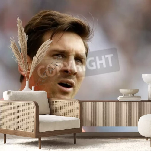 Fototapete Leo Messi beim Spiel in Barcelona