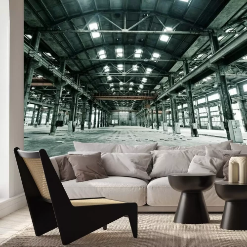 Fototapete Rohe Industriearchitektur einer alten Fabrik