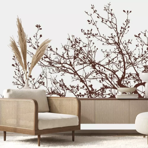 Fototapete Blühende Baumzweige