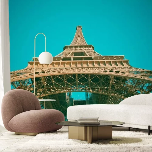 Fototapete Paris und Eiffelturm vor dem Hintergrund des Himmels