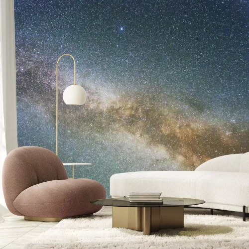 Sticker Galaxie bei Nacht und Tausende von Sternen Foto