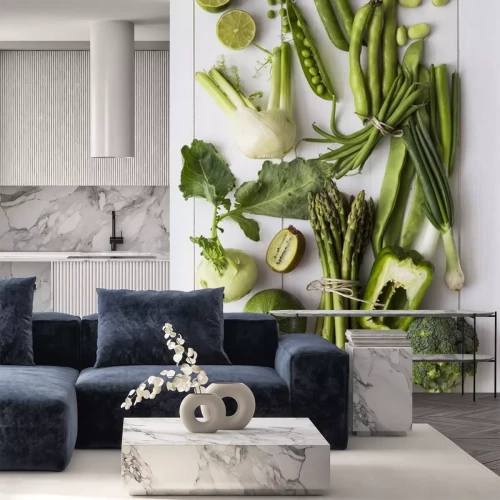 Sticker Grünes Obst und Gemüse