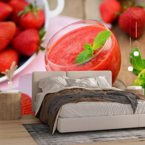 Sticker Sommergetränke Erdbeer-Cocktail Foto