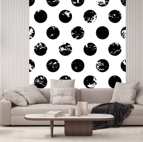 Sticker Hand gezeichnetes nahtloses Muster des Vektor-Tupfenverzierungsschmutzes. Ab