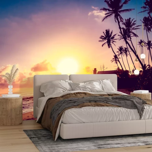 Fototapete Exotischer Sonnenuntergang