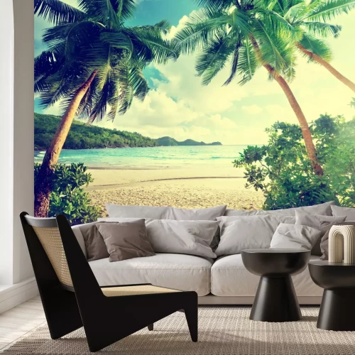 Fototapete Vintage Tropen und Strand