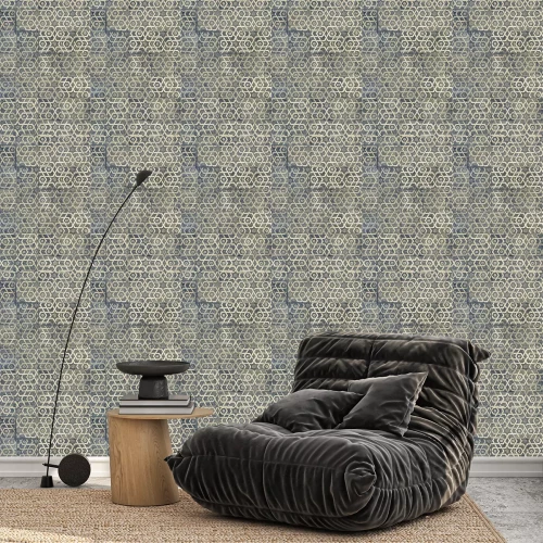 Tapete Kleines ornamentales Motiv mit Sternen