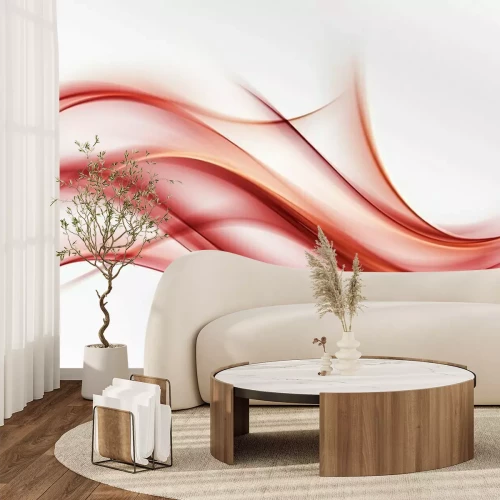 Fototapete Brennende Rote Welle