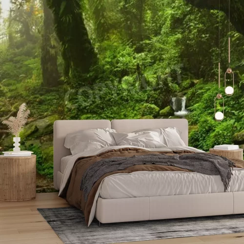 Fototapete Kleiner Bach im Dschungel