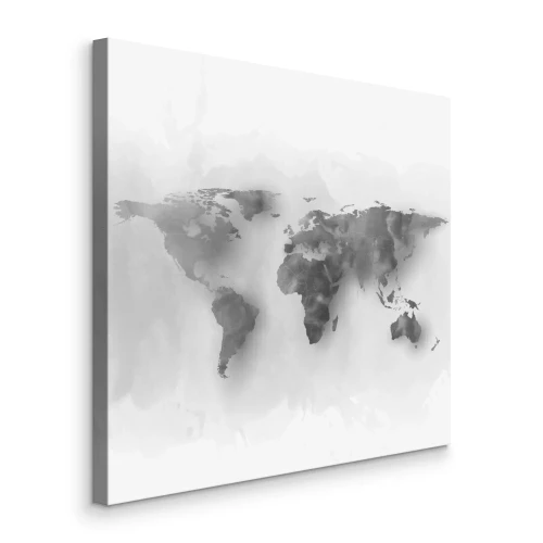 Bild Graue, verschwommene Weltkarte