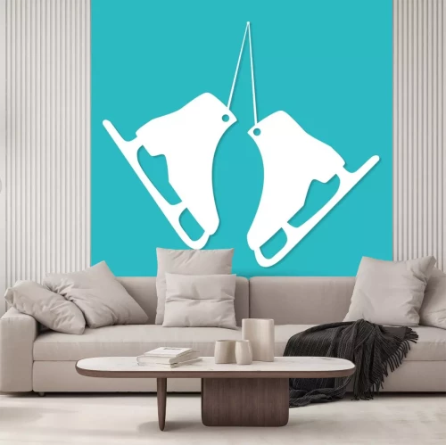 Sticker Schlittschuhe Vektorsymbol