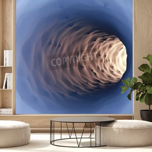 Fototapete Abstrakter Tunnel mit Licht