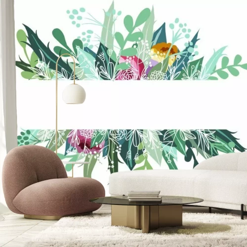 Sticker Blumenbanner