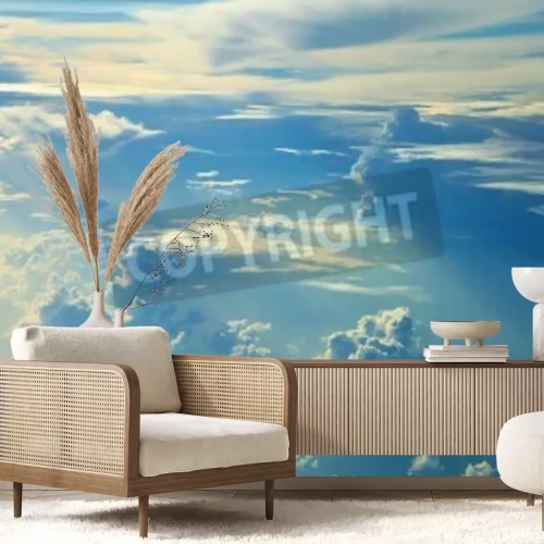 Fototapete Himmel helle Wolken