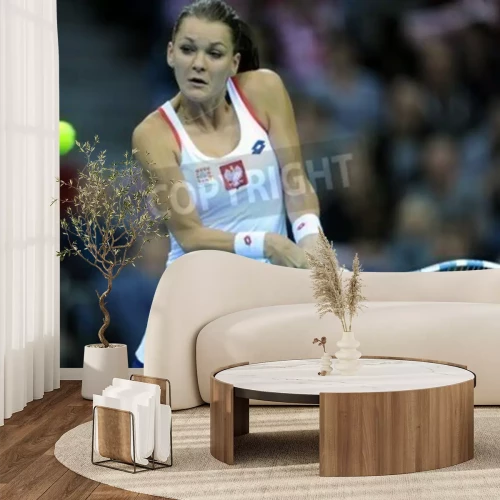 Fototapete Agnieszka Radwańska während des Spiels