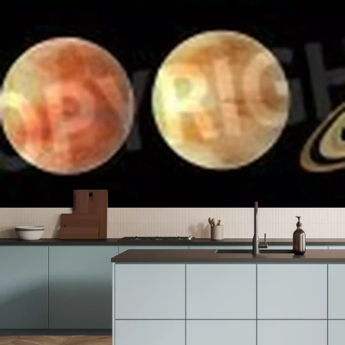 Fototapete Blick auf Planeten von Sonnensystem