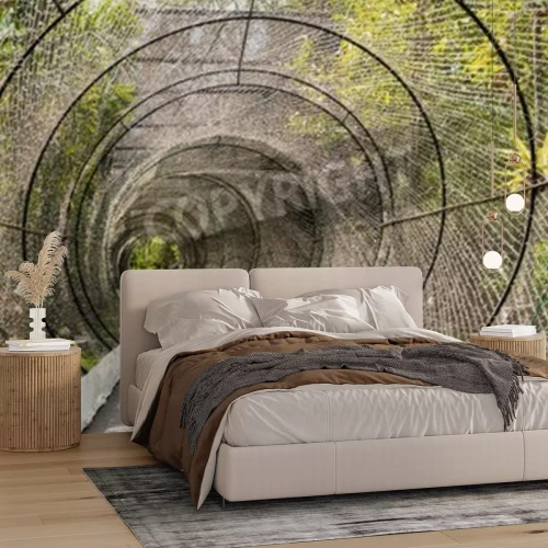 Fototapete Gittertunnel im Park