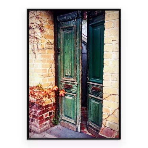 Poster Old door open