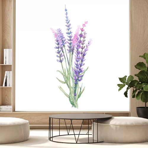 Sticker Lavendel Vintage in Pastellfarben