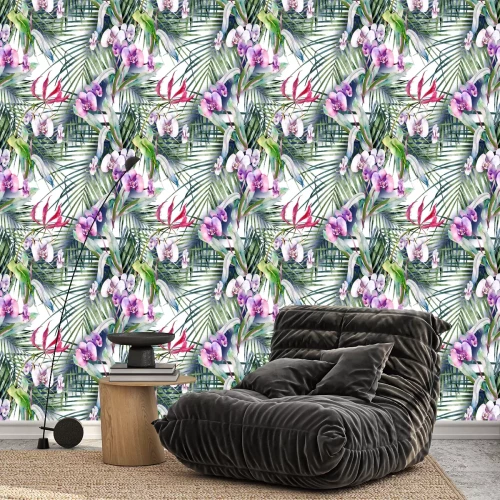 Tapete Tropisches nahtloses Muster