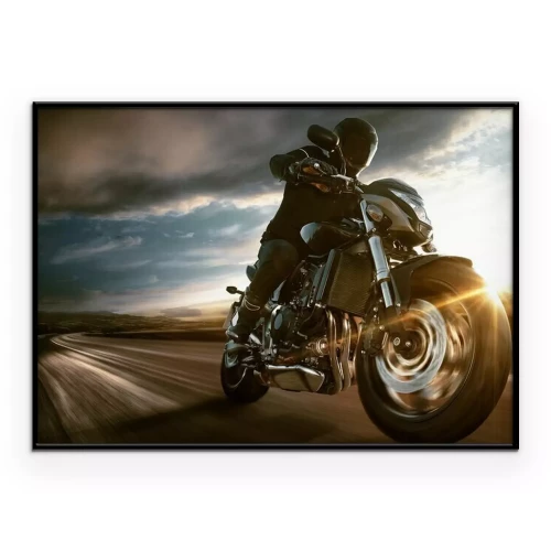 Poster Schnelle Motorrad-