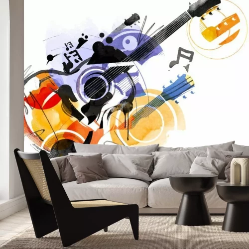 Sticker Gitarren-Skizze