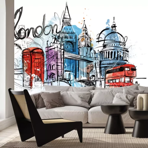 Sticker London City Sketch