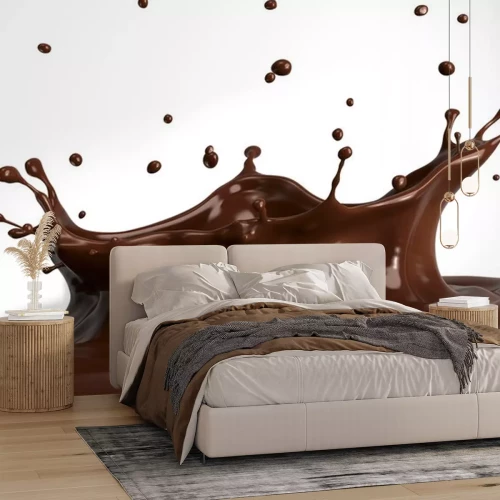 Sticker Flüssige dunkle Schokolade Grafik