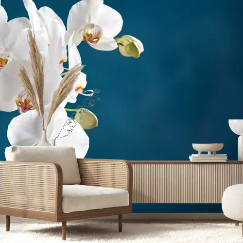 Fototapete Weiße Orchidee