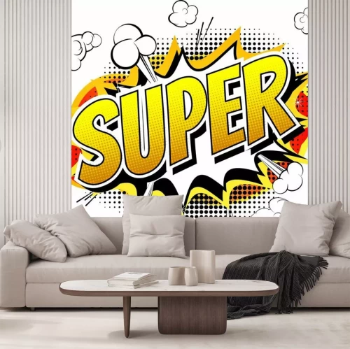 Fototapete Comic-Schild