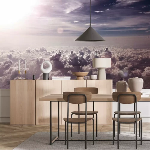 Fototapete Fondo de nubes y puesta de sol