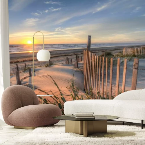 Fototapete Meeresdünen bei Sonnenaufgang