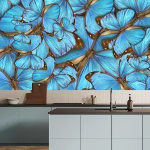 Sticker Schmetterlinge Blau