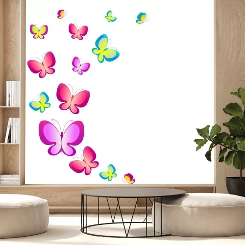 Sticker Schmetterlinge in verschiedenen Größen (Muster wiederholt sich)