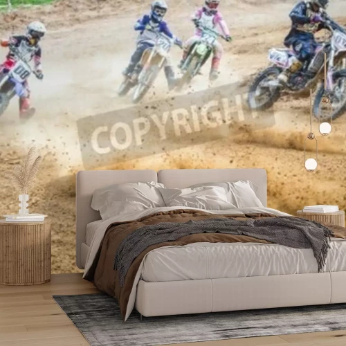 Fototapete Geländemotorrad-Rennen