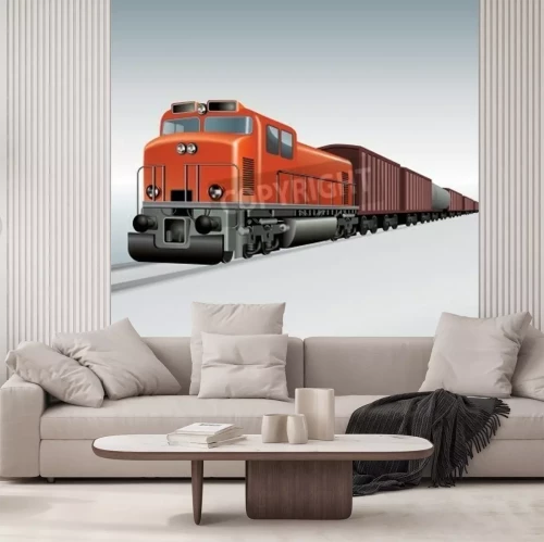 Fototapete Abstrakter Geisterzug