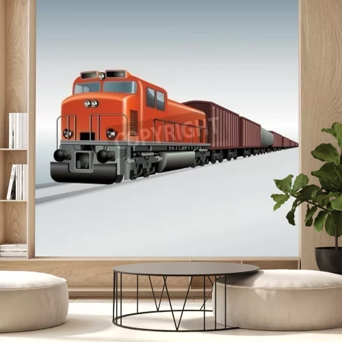 Fototapete Abstrakter Geisterzug