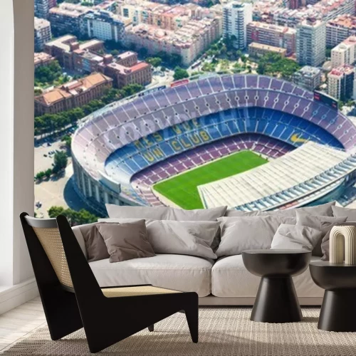 Fototapete Stadion Camp Nou aus Vogelperspektive