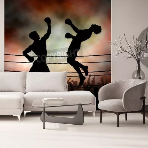 Fototapete Knock-out im Kampf