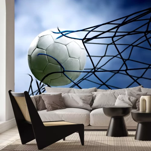 Fototapete Fußball Torschuss
