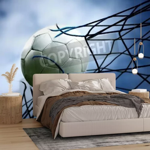 Fototapete Fußball Torschuss