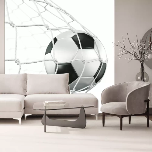 Fototapete Nahaufnahme von Ball im Netz