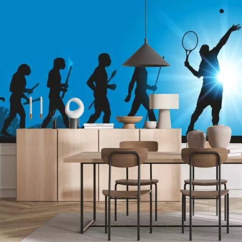 Sticker Hommes Entwicklung Tennis