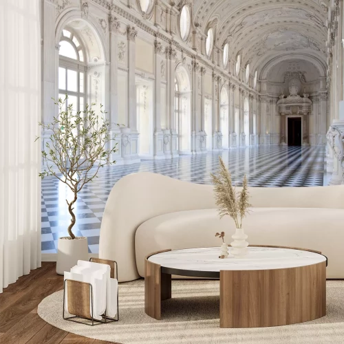 Fototapete Verlassenes Palastinnere