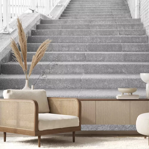 Sticker Lange outdoor Betontreppen im öffentlichen Park ..